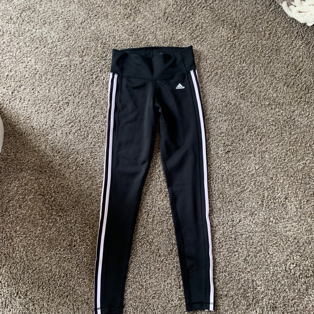 Adidas three stripe legging